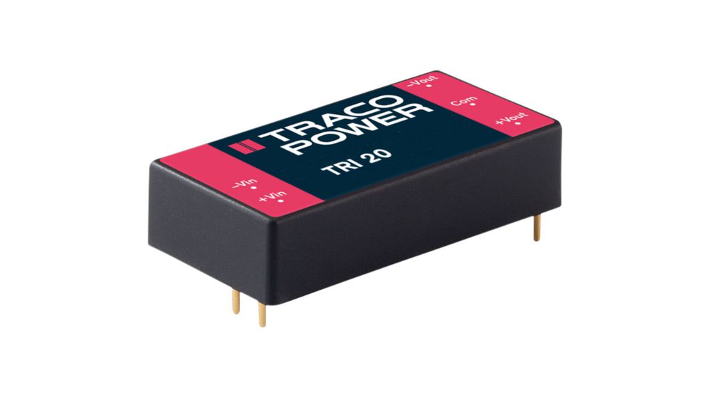 DC/DC Converter 18 ... 36V 12V 840mA 20W, Pack of 10 pieces